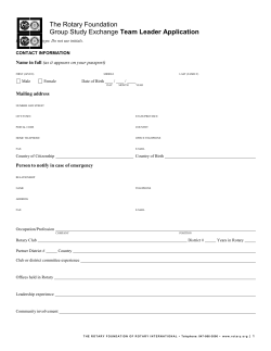 Group Study Exchange Team Leader Application (260