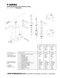 p series - Star Hydraulics, LLC