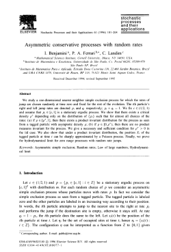 Asymmetric conservative processes with random rates