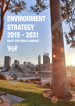 Draft Environment Strategy - Engage Perth