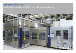 krones Contiform Bloc Stretch blow moulder and filler in an effective