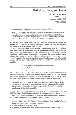 Basketball, Beta, and Bayes