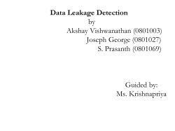 data leakage detection by r.kartheek reddy 09c31d5807