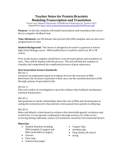 7 Teacher Notes for Protein Bracelets.doc