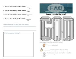 Sermon Notes Aug 30