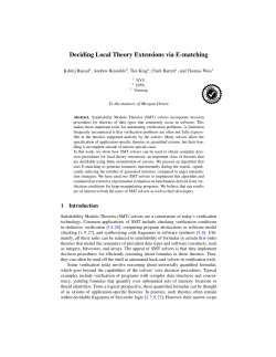 Deciding Local Theory Extensions via E-matching