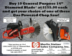 Buy 10 General Purpose 14” Diamond Blade* at