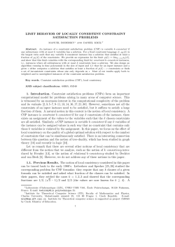 LIMIT BEHAVIOR OF LOCALLY CONSISTENT - LIX