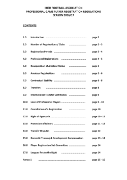 Professional Game Player Registration Regulations
