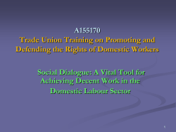 Social Dialogue and International Labour Conventions and