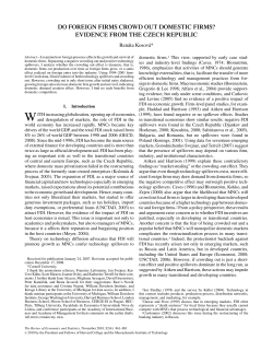 do foreign firms crowd out domestic firms? evidence from the