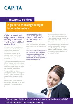 Customer Name IT Enterprise Services A guide to