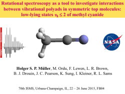Rotational and rovibrational spectroscopy of low