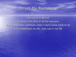 Direct My Footsteps