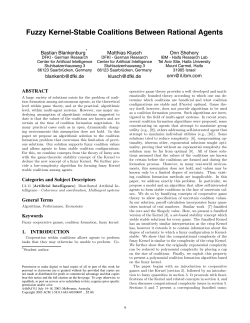Fuzzy Kernel-Stable Coalitions Between Rational Agents
