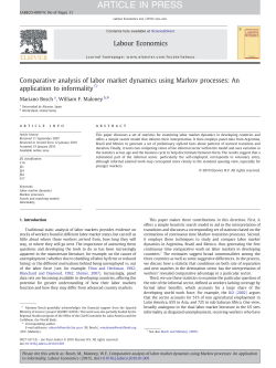Comparative analysis of labor market dynamics using Markov