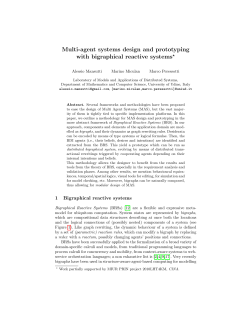 Multi-agent systems design and prototyping with bigraphical reactive