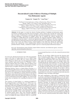 Decentralized Leader-Follower Flocking of Multiple Non