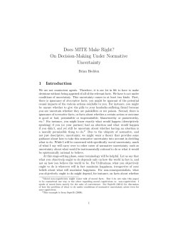 Does MITE Make Right? On Decision-Making Under