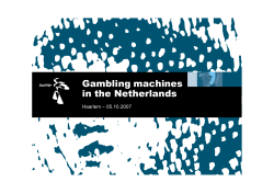 Gambling machines in the Netherlands