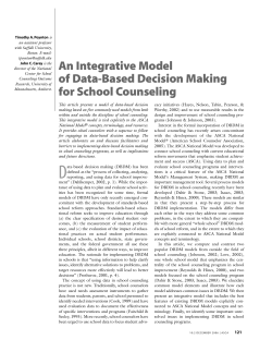 An integrative model of data-based decision making for school