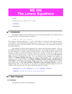 Lorenz Equations