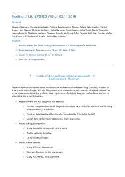 Meeting of LIU SPS-BD WG on 03.11.2016