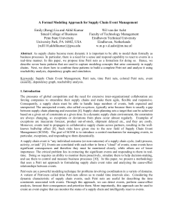 A Formal Modeling Approach for Supply Chain Event Management