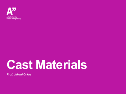 Cast Materials 2017