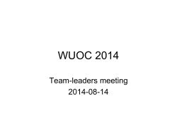 TOM DAY 4 - WUOC 2014