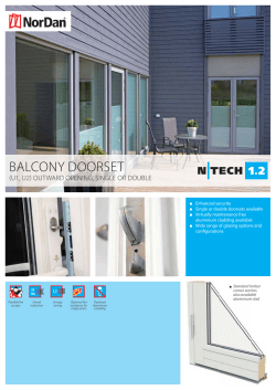 balcony doorset