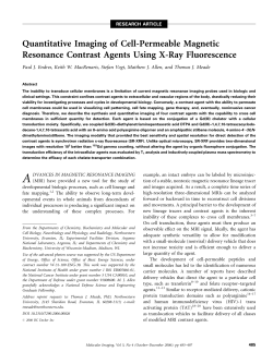 Quantitative Imaging of Cell-Permeable Magnetic