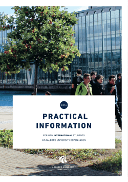 practical information - Aalborg University Copenhagen
