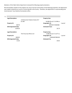 CCourt Property Recommendations