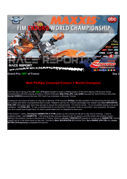 Matt Phillips Crowned Enduro 3 World Champion