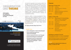 organisation und theorie