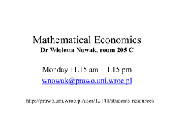 Mathematical Economics
