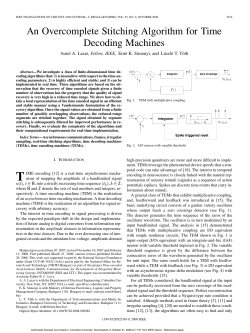 An Overcomplete Stitching Algorithm for Time