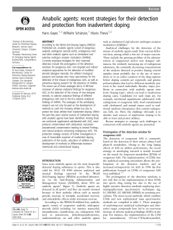 Anabolic agents: recent strategies for their