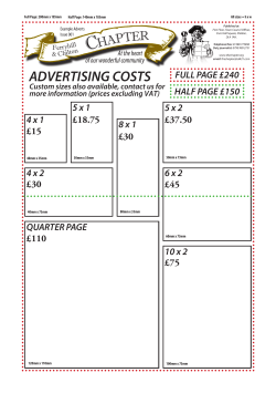 ADVERTISING COSTS