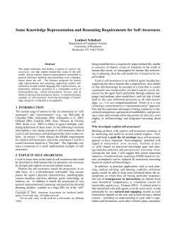 Some Knowledge Representation and Reasoning