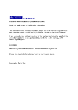 Total amount received from each Football league and