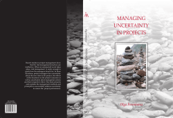 managing uncertainty in projects