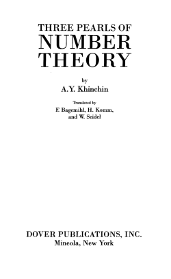 NUMBER THEORY