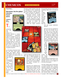 Elementeo: the first global chemistry board game