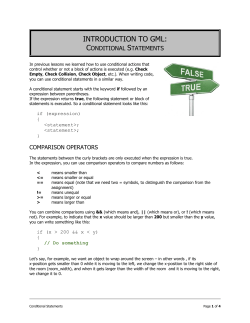 INTRODUCTION TO GML: