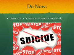 Lesson 4-Preventing Suicide
