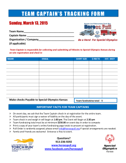 team captain`s tracking form