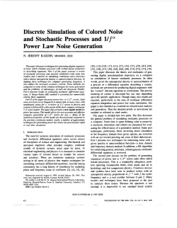 Discrete simulation of colored noise and stochastic