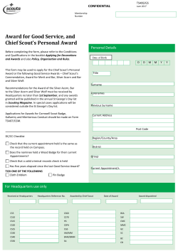 Award for Good Service, and
